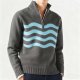 Autumn Winter Men's Leisure Thick Woolen Sweater Warm Thermal Wool Knitted Sweater